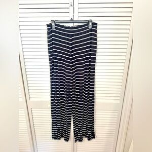 Striped Black and White Women's Pants Size 14/16 XL